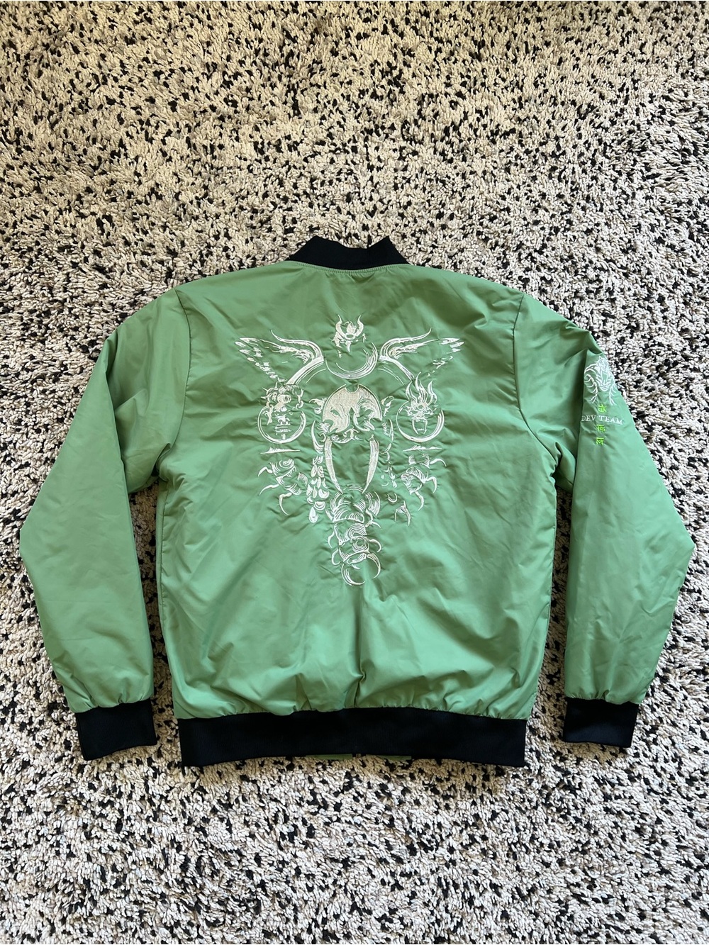 Blizzard Diablo IV Dev Team Spiritborn Jacket Green White Embroidered Medium